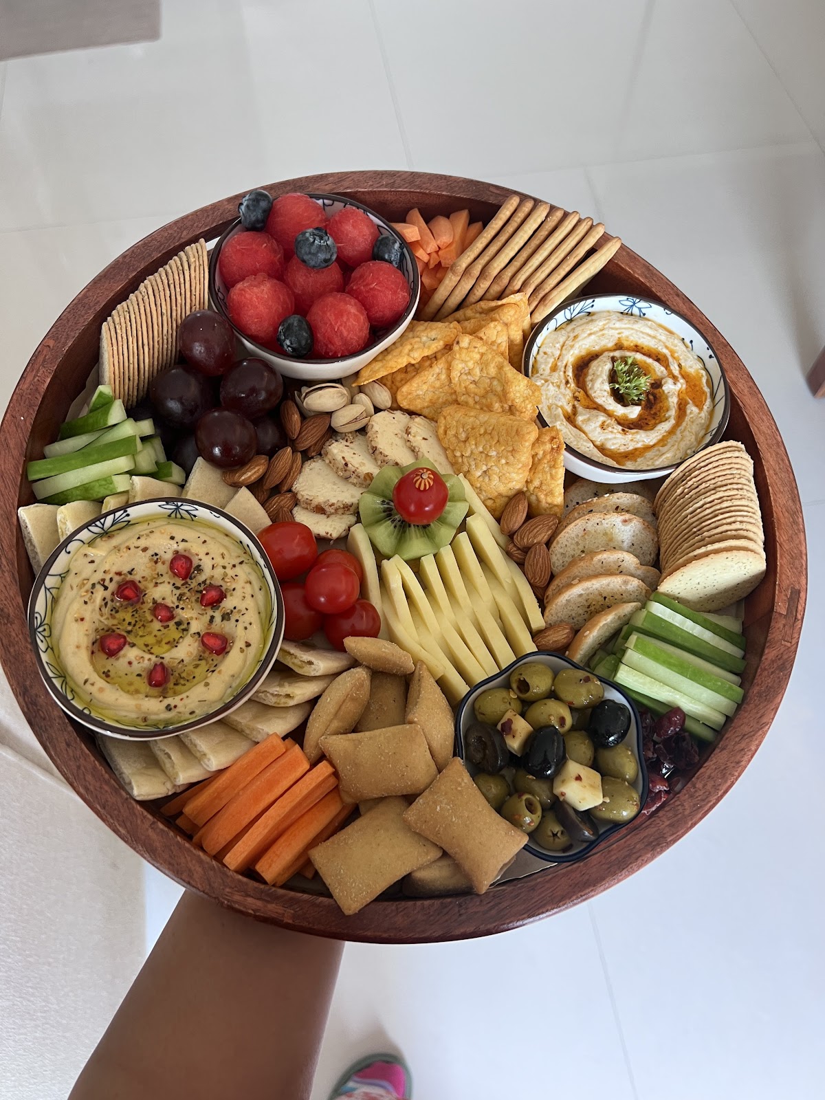Classic Starter platter with melon balls
